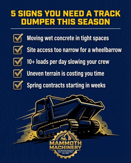 Mammoth Machinery Mm Track Dumper Signs